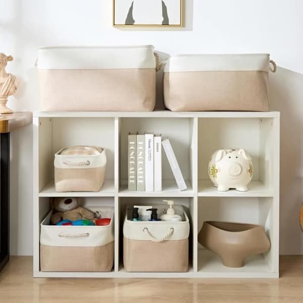 Förvaringslåda - Ej specificerad - Rektangulär - Non-woven - 31x21x13CM - Beige
