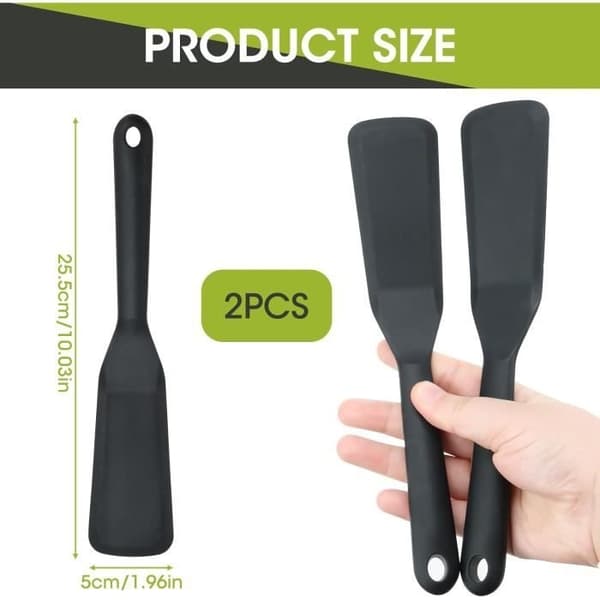 Styck silikonspatel, omelettspatel, silikonäggspatel, köksredskap, non-stick