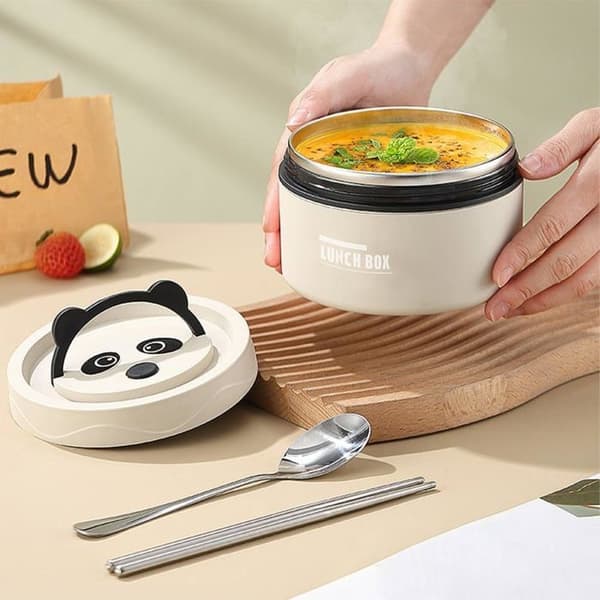 Matboks, 620 ml termos, isolert matboks i rustfritt stål for voksne og barn, bento-matbeholdere