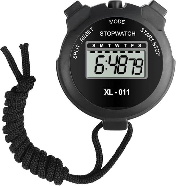 2 st stoppur, bärbara domare stoppur timer, nedräkningstimer sporttimer, barnstoppur, löpning
