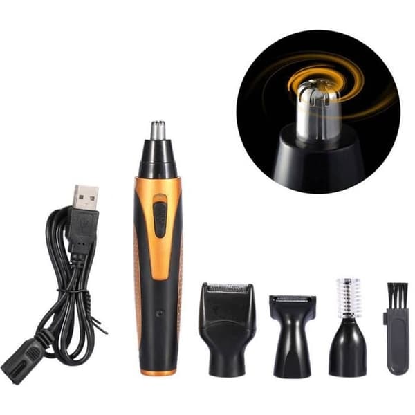 1 elektrisk klipper - DRFEIFY - Genopladelig - Rustfrit stål - USB-oplader - Stille