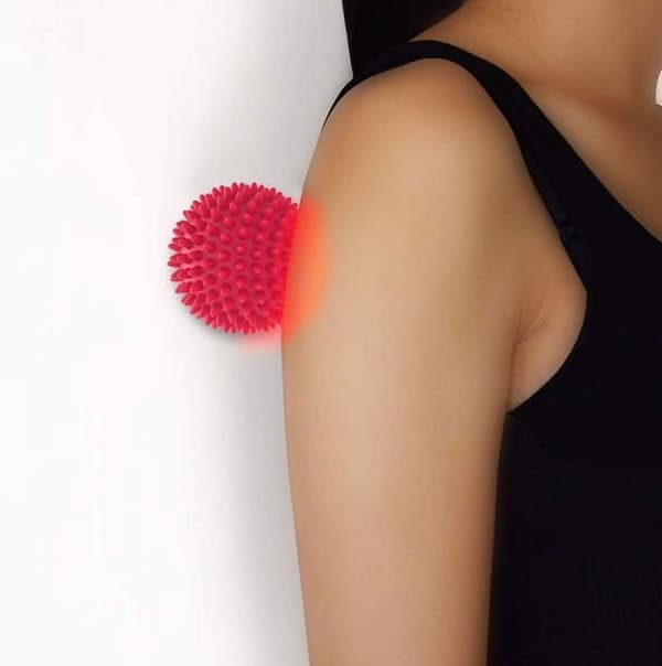 Sæt med 2 spidse fodmassagebolde, hårde bolde til triggerpunktsterapi, zoneterapi,