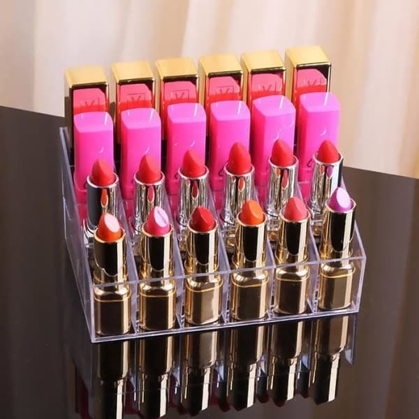 Makeup opbevaringsboks læbestift displayholder 24 gitter
