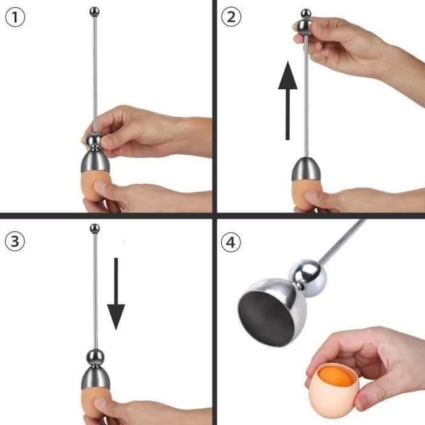SMRT eggkutter, eggtopper, eggåpner, eggskjæreverktøy
