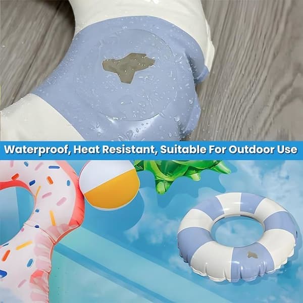 10-pack reparationslappar för poolfoder, poollappar, reparationskit för uppblåsbart spabad för vattensängar, soffor/uppblåsbara pooler, 6 cm