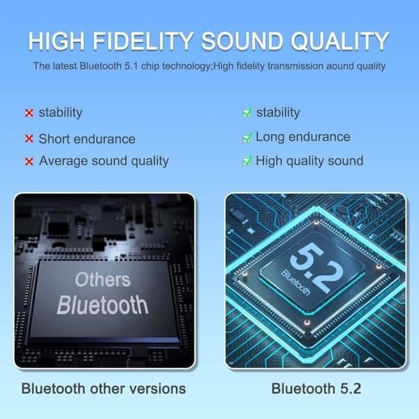 Trådløse Bluetooth-hovedtelefoner Bluetooth-headset Bluetooth-headset