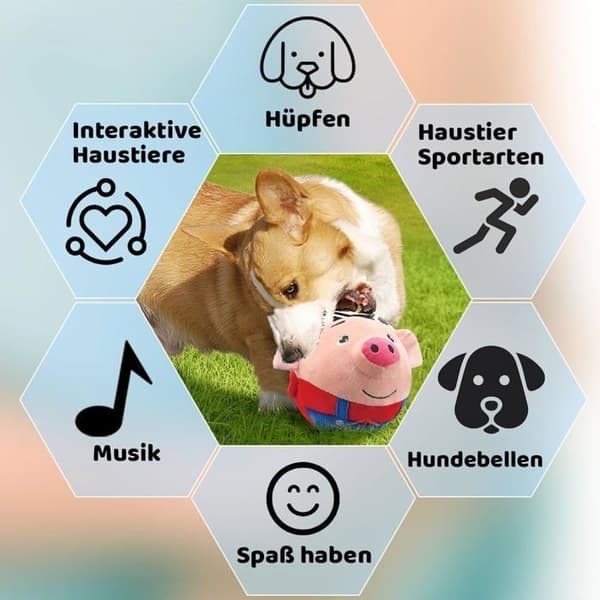 Interaktiv hundleksak, 2025 Hundleksak, Studsbollleksak för hundar, Interaktiv hundboll