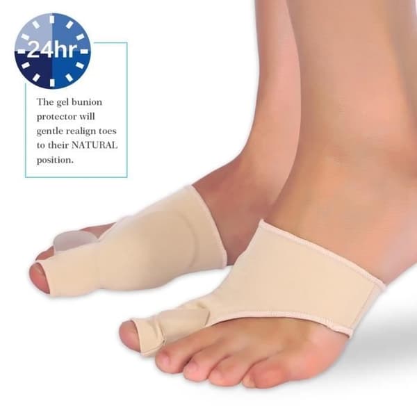 (Hudfarge) Hallux valgus-korrigerende ortose tåskillere for hammertær