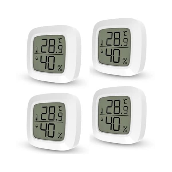 Inomhustermometer - Ej specificerad - Mini - 10s snabb kylning - Noggrann hygrometer - 4 stycken