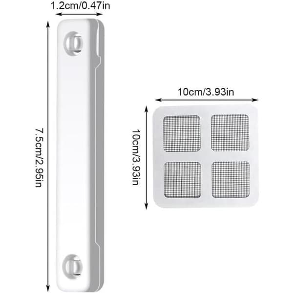 16 stk. vinduesmagneter - inklusive 4 reparationslapper - uden boring -