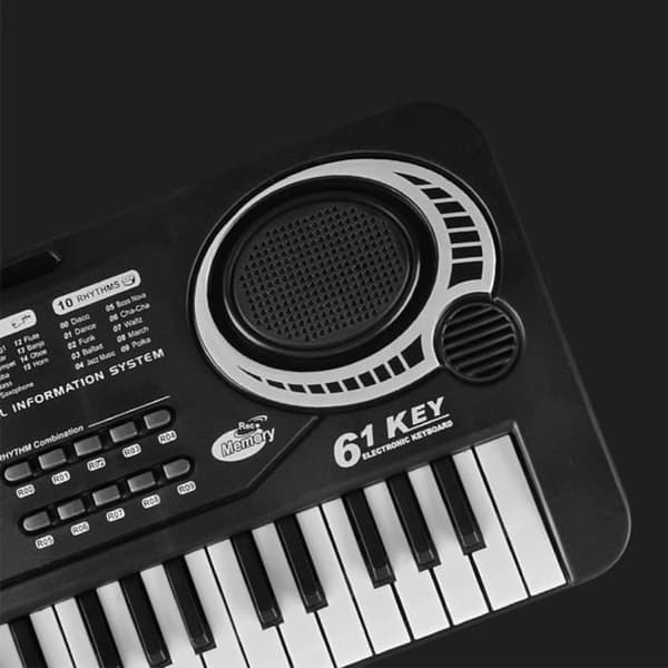 61 tangenter multifunksjonelt elektronisk piano for barn med mikrofon (USB)