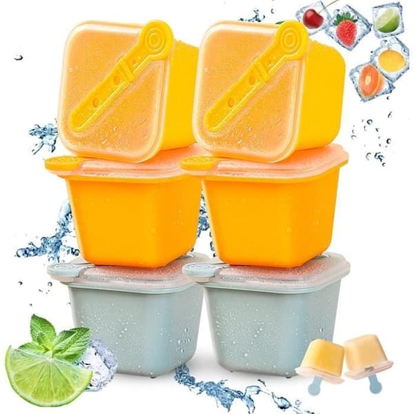 Isbitsform - Ej specificerad - 6-pack - BPA-fri silikon - Stapelbar - Resistent mot -30°C