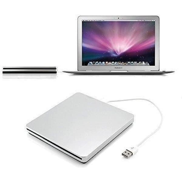 Extern USB CD/DVD-enhet/brännare kompatibel med Apple MacBook Pro/Air/Mac mini