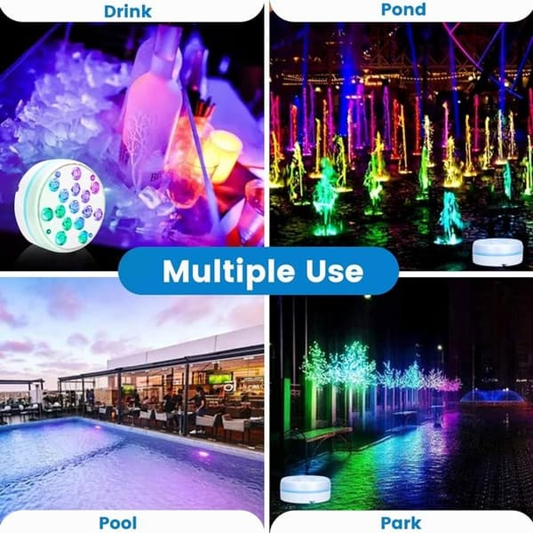Lay-Z-Spa LED spabadslys tilbehør med 7 farver undervandslys