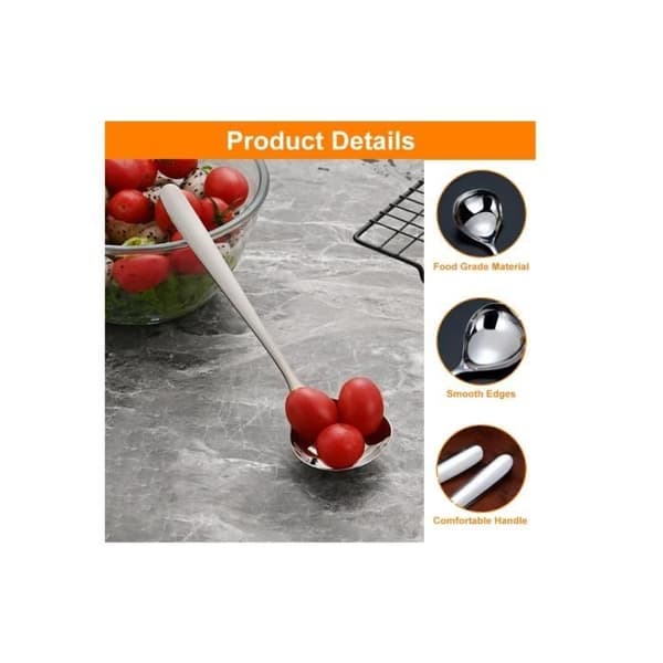 Suppeøse - Rustfrit stål - 20,5 cm - 304 rustfrit stål - Ergonomisk - Varmebestandig