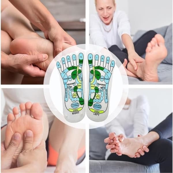 Bomullsreflexologistrumpor för fotmassage - Unisex