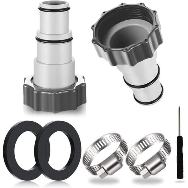 stk. poolslangeadapter, pooladapter, adapter til Intex-pool, forbindelse til poolslange Ø 32 og 38 mm