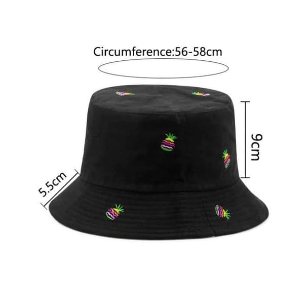 (sort/hvid) Bob Hat - Trendy - Vendbar - UV-bestandig - Foldbar -