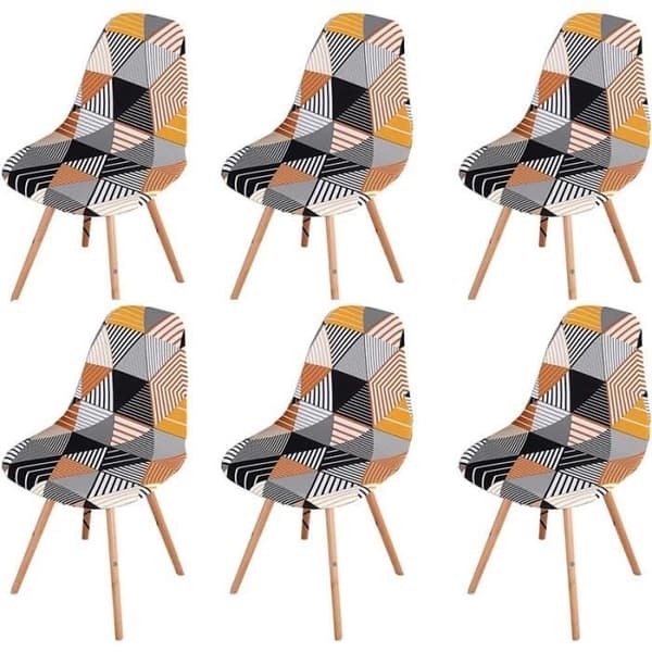 (flerfarget) Stoltrekk - ITOOBE - Sett med 6 - Elastisk - Moderne - Flerfarget
