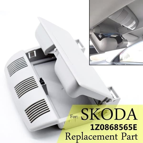 Förvaringslåda för solglasögon - Skoda - Octavia A5 - ABS-plast - Grå - 2004-2012
