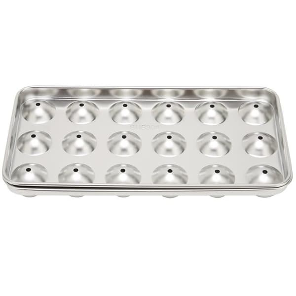 Isform - BEL - Rund isterningbakke - 304 rustfrit stål - Giftfri - Høj