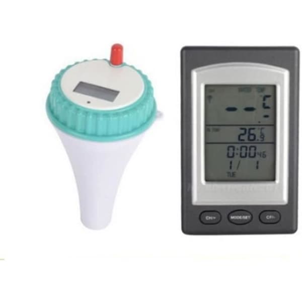 Pooltermometer Trådlös fjärrkontrolltermometer med LCD-skärm för pooler, spa, A174