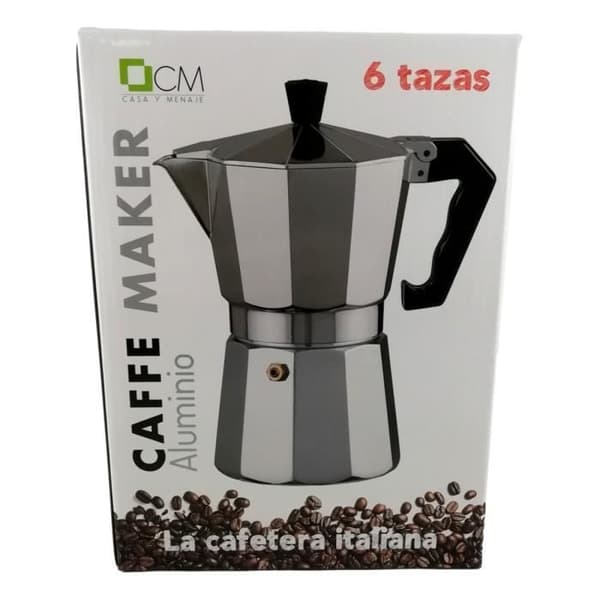Kaffebryggare - Aluminium - 6 koppar - Grå - Ej diskmaskinssäker - För vuxna