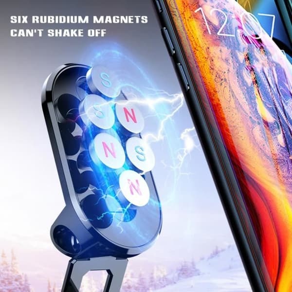 Universell magnetisk sammenleggbar bilholder, 360 roterende