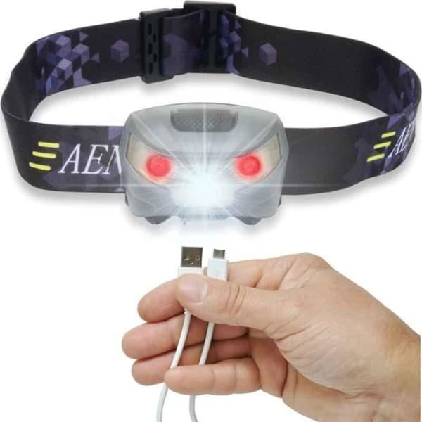 LED-hodelykt - CREE - USB-oppladbar - 5 moduser - 6000K - Energiklasse A+