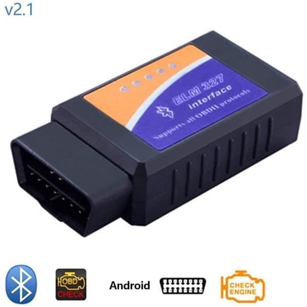 OBD II V2.1 Mini Elm327 Bluetooth BT-gränssnittsadapter OBD2 momentbilskannerdiagnostikverktyg för Android