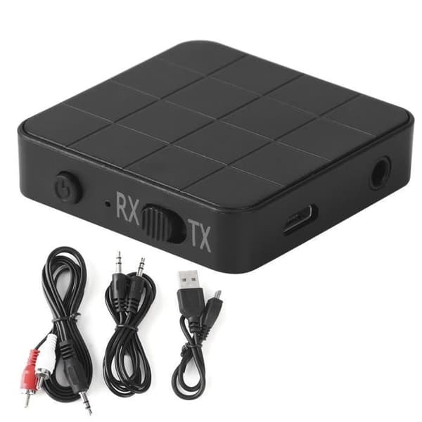Lydmottaker, Bluetooth 5.0 2-i-1 lydmottaker sender musikk stereoadaptere for bil-TV PC