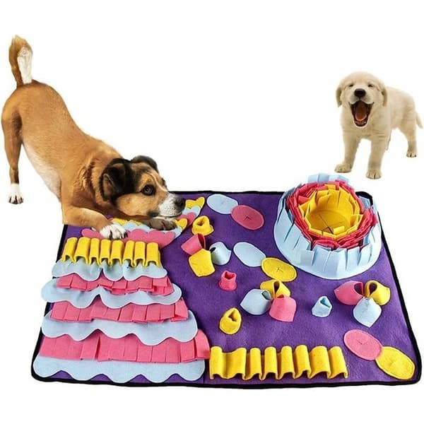 Stor Hunde Snuffle Mat - Interaktiv Snuffle Mat - Forbedrer Kæledyrs Lugtesans