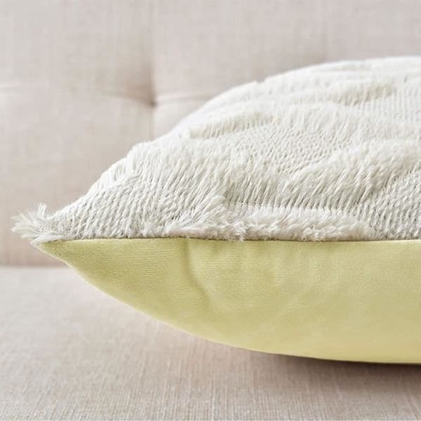 pudebetræk, sofapudebetræk, dekorative sofapudebetræk, (45 cm x 45 cm, Beige)