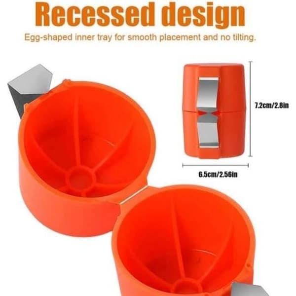 Eggseparator - MERKE - Eggskallåpner - Rustfritt stål - Bærbar - Universell