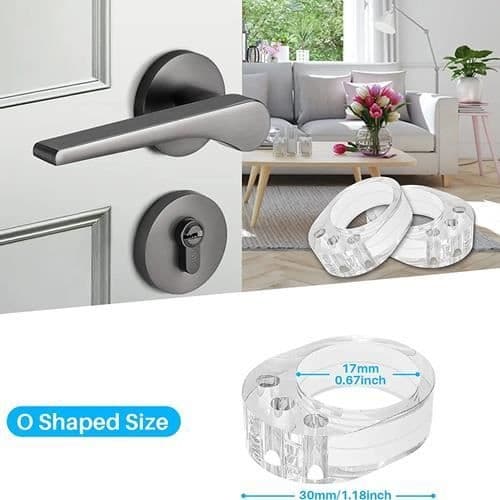 (Transparente) Dørstoppere - ZGEER - Oval - Transparent - PVC -