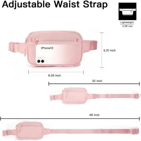 (Rosa) Mageveske - Merke - Rosa - Belte - Polyester - Lett