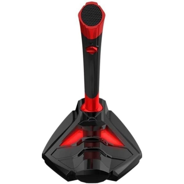 USB-röstmikrofon för dator - Professionell stationär mikrofon - PC PS4 spelmikrofon - Ny version - Röd