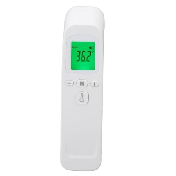 Shipenophy elektrisk termometer, panntermometer, infraröd termometer, digital kontakttermometer, vit trädgårdsregnmätare