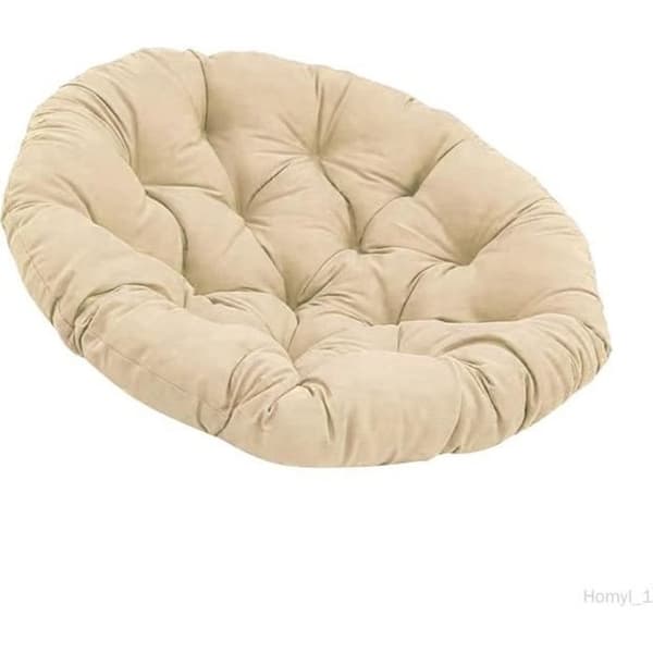 (Khaki) Rund äggformad stoppad sittdyna - COLAXI - Khaki - Interiör - Elegans - Chic