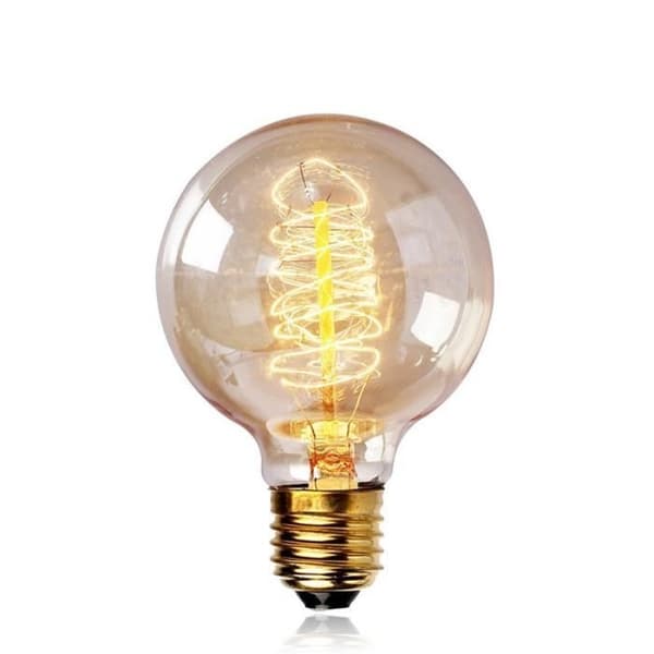 G80 40W E27 Glødepære - Edison - Gul - Energiklasse A+