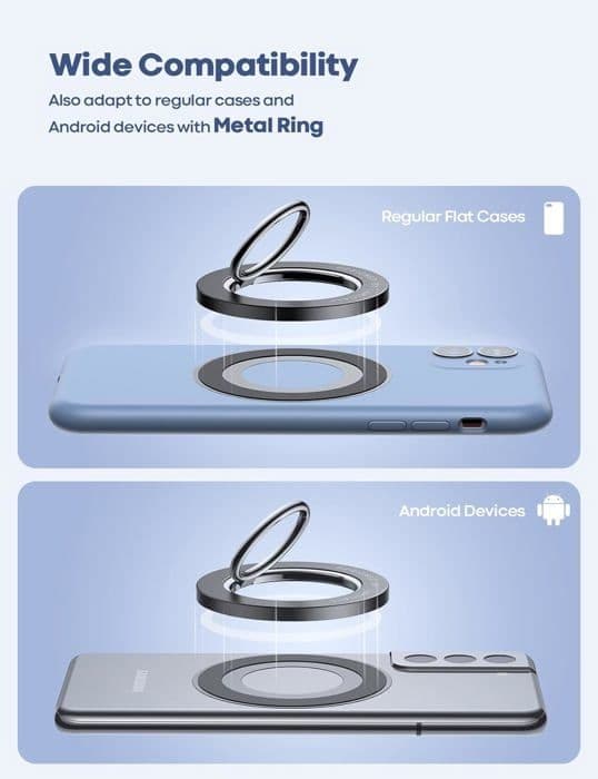 Magnetisk mobiltelefonholder - 360° rotasjon