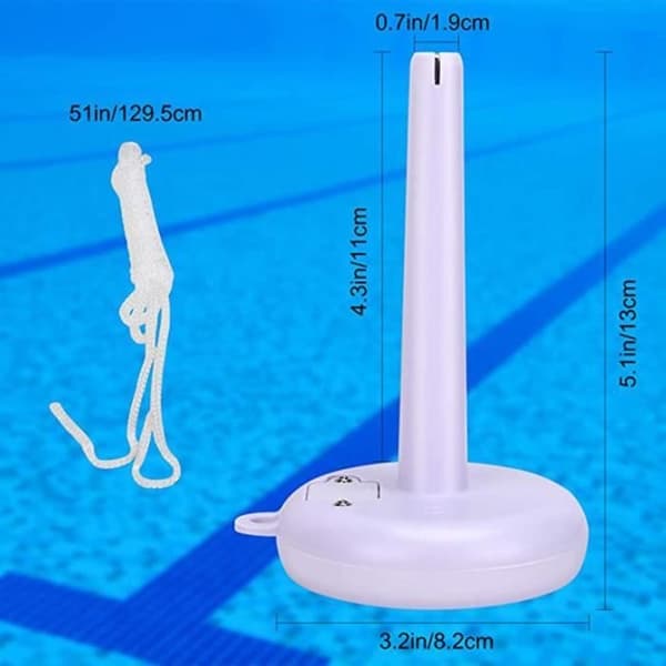 Soldrevet digitalt pooltermometer, holdbart, antioxiderende, langtidsholdbart, ubrydeligt