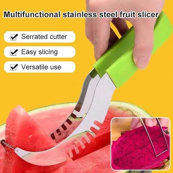 Vannmelonkutter, vannmelonskutter, vannmelonkniv, vannmelonkutter, vannmelonskutter, vannmelonkniv i rustfritt stål