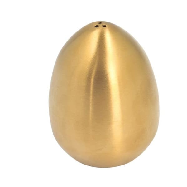 Äggkryddströare - Rostfritt stål - Äggform - 5,5 cm - 7,5 cm - Guld