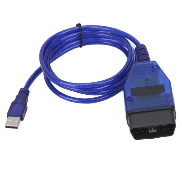 (Blå) OBD2-diagnosekabel - ASHATA - Kompatibel med flere modeller - USB - Blå - Universal