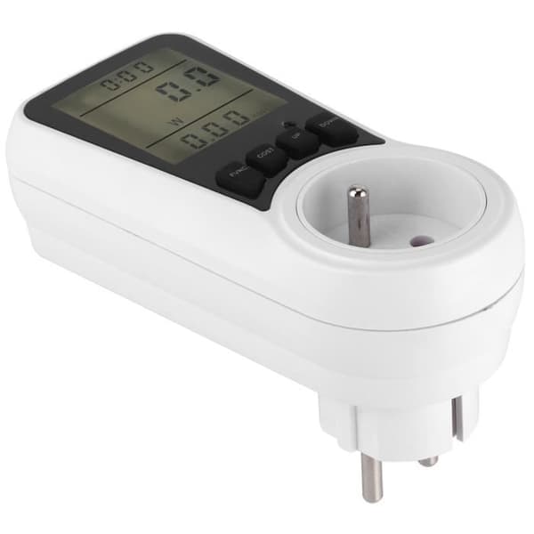 Wattmeter - TBEST - DDS109L - Digital LCD - Overbelastningsalarm - Kablet