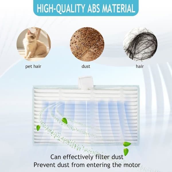 Tilbehør til Ultenic D10/T10 Lite, til Proscenic Q8, til Dreame Mova E10/E20/E20 Plus, til Find E10/E20 Pro/Plus