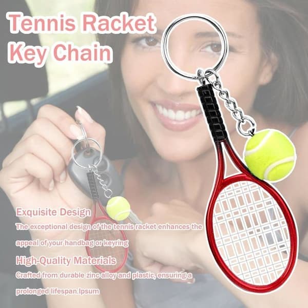 Mini tennismailariipus avaimenperä