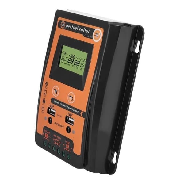 12V/24V 30A MPPT Solcelleladeregulator Solpanel Batteriregulator Dobbelt USB LCD-display -TAM