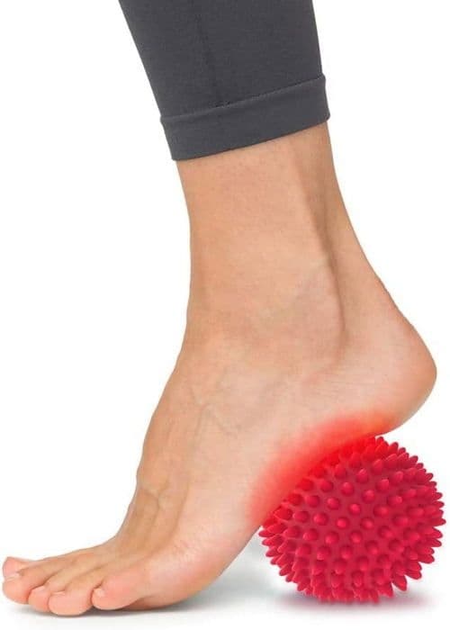 Sæt med 2 spidse fodmassagebolde, hårde bolde til triggerpunktsterapi, zoneterapi,